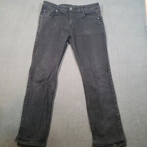 Kayden K Jeans Mens 36x32 Black Slim Straight Stretch Denim Pants